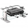 LAGRANGE - RACLETTE TRANSPARENCE 6 PERS  VERRE TREMPE BLANC GRIS