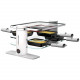 LAGRANGE - RACLETTE TRANSPARENCE 6 PERS  VERRE TREMPE BLANC GRIS