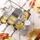 LAGRANGE - RACLETTE TRANSPARENCE 6 PERS  VERRE TREMPE BLANC GRIS