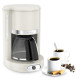 MOULINEX - Cafetière filtre 10-15 tasses Ivoire - Soleil - FG381A10