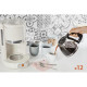 MOULINEX - Cafetière filtre 10-15 tasses Ivoire - Soleil - FG381A10