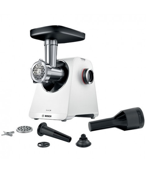 BOSCH - Hachoir à viande Blanc - MultiPower Série 6 - MFWS607W