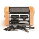 KITCHENCHEF - Raclette / Grill 4 personnes - KCWOODLUX4