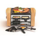 KITCHENCHEF - Raclette / Grill 4 personnes - KCWOODLUX4