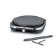 SEVERIN - CRÊPIÈRE  NOIR  INOX  1500 W  DIAM. 38 CM  PLAQUE AMOVIBLE  THERMOSTAT