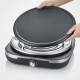 SEVERIN - CRÊPIÈRE  NOIR  INOX  1500 W  DIAM. 38 CM  PLAQUE AMOVIBLE  THERMOSTAT
