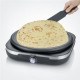 SEVERIN - CRÊPIÈRE  NOIR  INOX  1500 W  DIAM. 38 CM  PLAQUE AMOVIBLE  THERMOSTAT