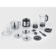 SEVERIN - ROBOT MULTIFONCTIONS  INOX NOIR  1 200 W   RECIPIENT 1 5 L AVEC 3 RÂPES