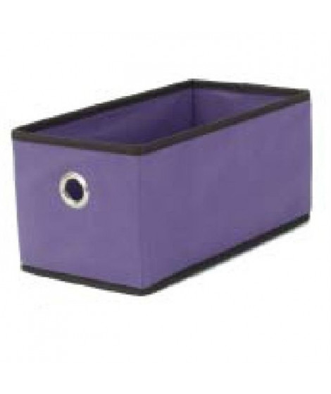 BAGGY Boîte de rangement renfort carton 43x15 cm violet