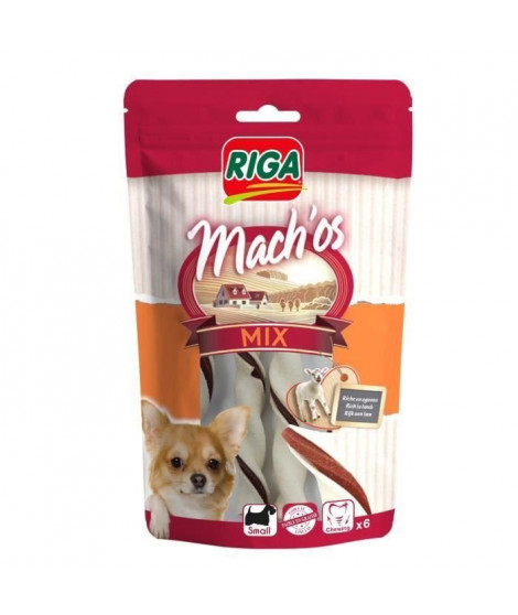 RIGA - Mach'os mix Bâtonnets agneau MM x 6 Display - Sachet - 60 g (Lot de 3)