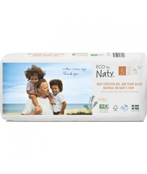 NATY Couches culottes écologiques T5x40 couches