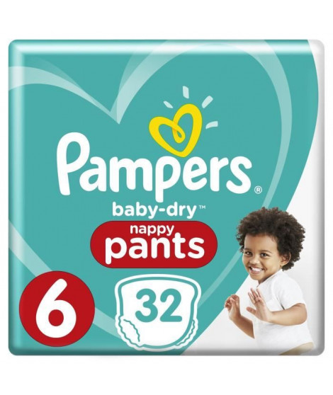 Pampers Baby-Dry Pants Taille 6 15+ kg - 32 Couches-culottes
