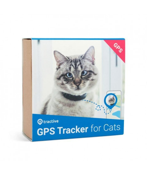 TRACTIVE Traceur gps chat - Collier GPS pour chat avec mécanisme de rupture