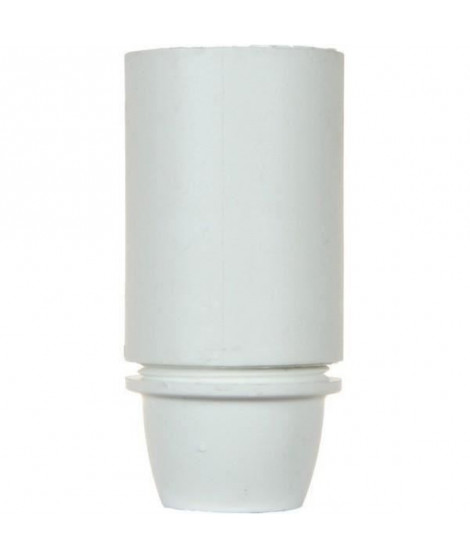 VOLTMAN Accessoire d'Éclairage Douille Lisse Plastique Blanc (Lot de 3)