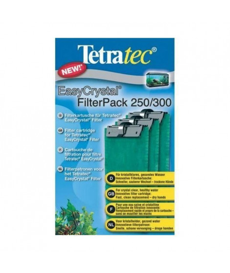 TETRA Cartouches Filtre EasyCrystal Pack 250/300 (Lot de 3)