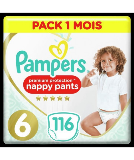 PAMPERS Premium Protection Pants T6 X116 Pack 1 Mois