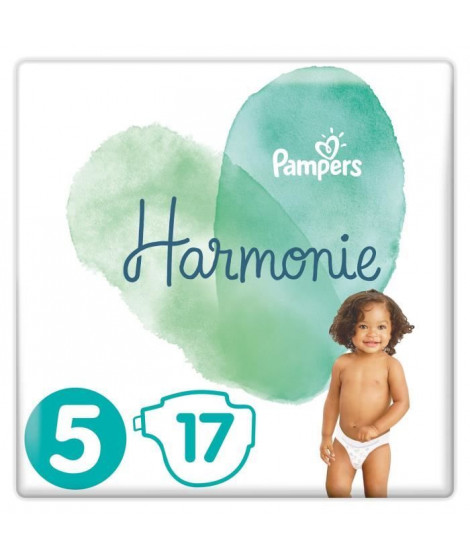 PAMPERS Harmonie Taille 5, 11 kg+, 17 Couches