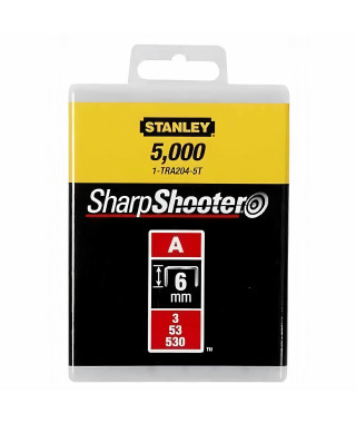 STANLEY Agrafes 6mm type A 1000 pieces