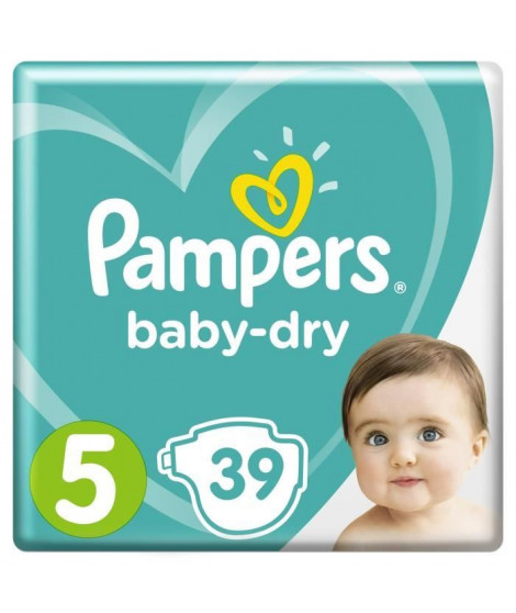 Couches baby dry T5 39x Pampers