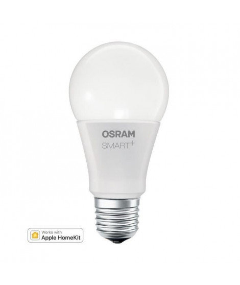 OSRAM Smart+ Ampoule LED Connectée - E27 Standard - Dimmable Blanc Chaud 9W (60W) - Compatible Bluetooth Apple HomeKit