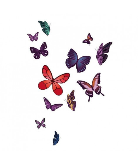 WALL IMPACT Stickers Papillons - 40x59x1 cm - Vinyle calandré monomérique