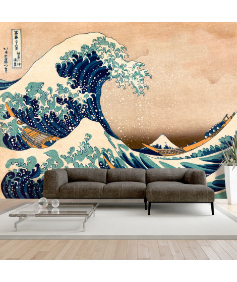 Papier peint - Hokusai: The Great Wave off Kanagawa (Reproduction)