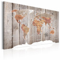Tableau - World Map: Wooden Stories