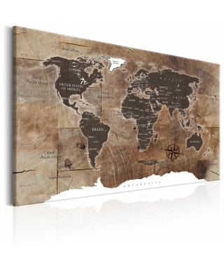 Tableau - World Map: Wooden Mosaic