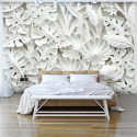 Papier peint - Jardin blanc d'albâtre