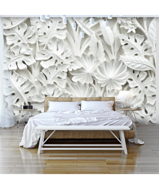 Papier peint - Jardin blanc d'albâtre