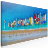 Tableau - Colourful Boats (1 Part) Narrow